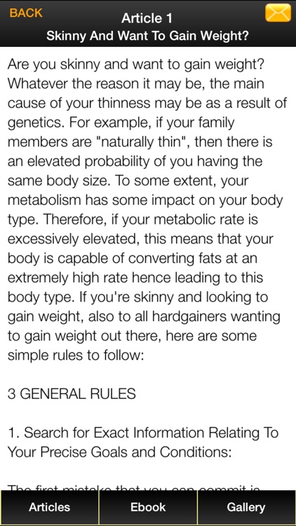 Gain Weight Guide - The Guide To Building Muscles for The Skinny Guy! screenshot-4