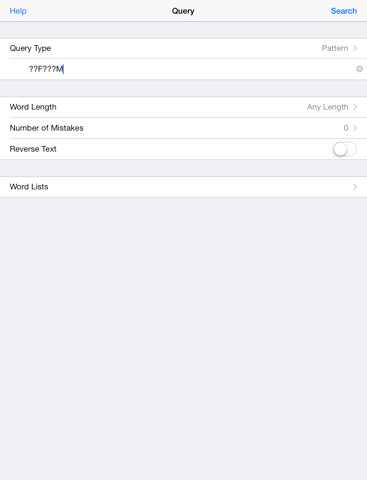 WordMan Dictionary Searcher iPad screenshot