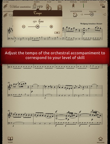 Play Mozart – Petite Musique de Nuit (partition interactive pour violon) screenshot 3