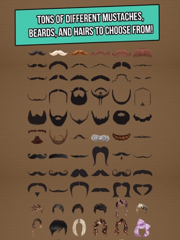 The Amazing Mustache Booth - A Funny Photo Editor with Hipster Stache, Manly Beards, and Cool Hairs iPad screenshot 4 - Photo & Video app