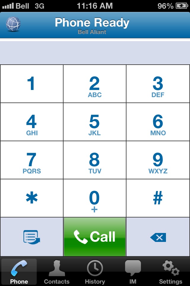 Bell Aliant Unified Communications for iPhone screenshot 2