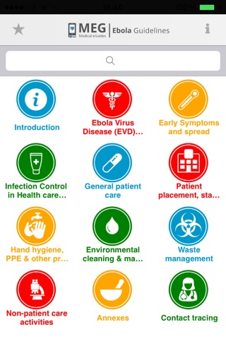 Ebola Guidelines screenshot 2