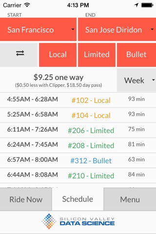 Caltrain Rider screenshot 3