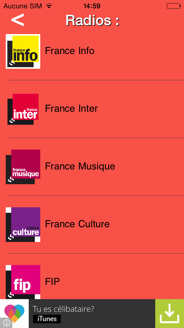 Screenshot #2 pour Radio France et Radios du monde entier ! FM & AM radios !