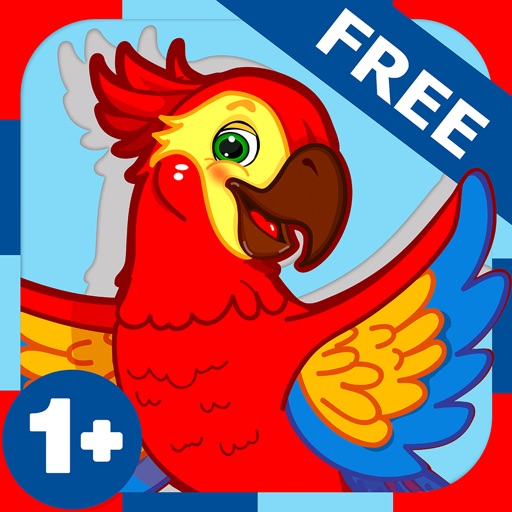 Kid Erudite puzzles 1+ Free: toddler’s educational game with cute animals icon