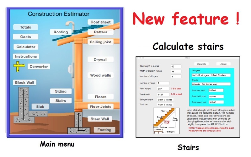 Screenshot #1 pour Construction Estimator