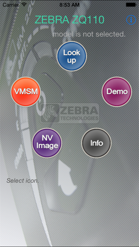 Zebra ZQ110 (iOS) 由: Zebra Technologies Corporation Zebra ZQ110 (iOS) 由: Zebra Technologies Corporation