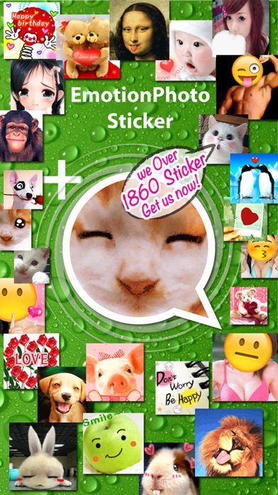 Stickers+ Fun Emotion Gif Photo for Messenger Screenshot
