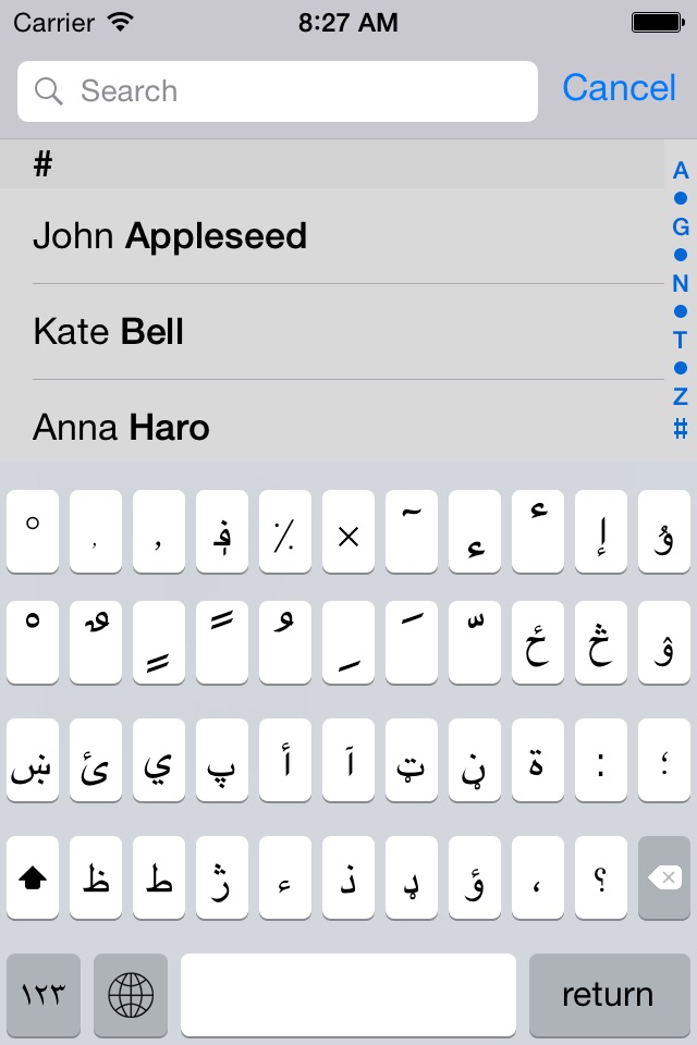 Pashto keyboard for iOS Turbo screenshot 3