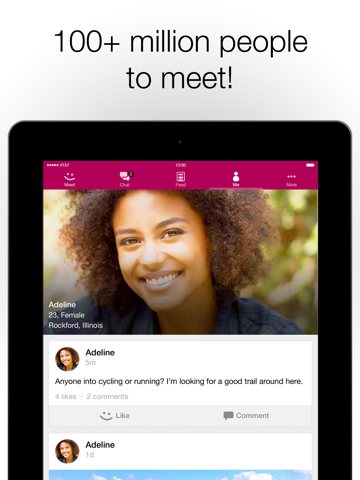 MeetMe iPad用 - 新メンバーとチャット&交流のおすすめ画像4