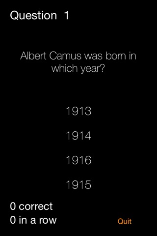 Great Philosophers Quiz - Albert Camus screenshot 2