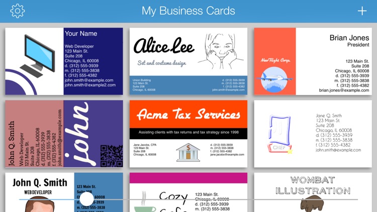 BusinessCardMaker for iOS - Design and print a business card