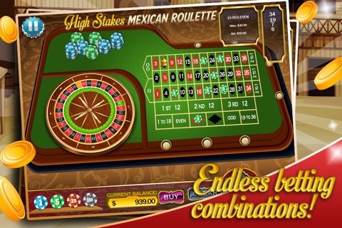High Stakes Mexican Roulette - Vegas Casino Spin screenshot 3