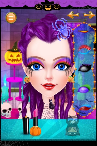 Halloween Salon-Dress Up, Makeup,&Salon Game for Kids screenshot 2