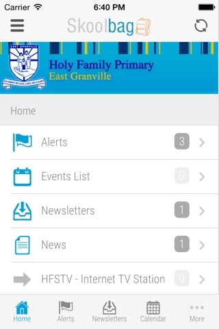 Holy Family Primary Granville East - Skoolbag screenshot 2