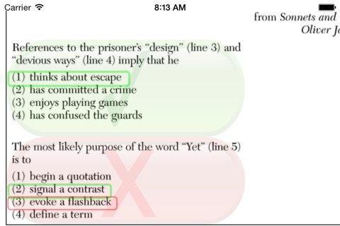 Reading Comprehension - High School screenshot 4