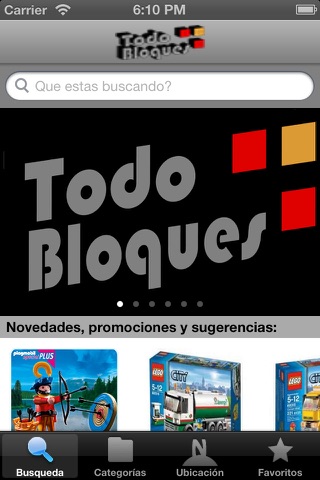 Todobloques juguetería en línea screenshot 2