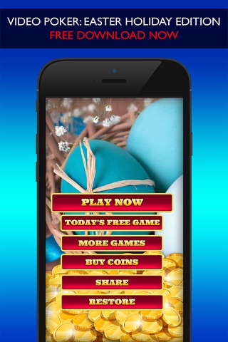 FREE VIDEO POKER PRO: Easter Holiday Edition screenshot 4