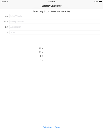 Screenshot #4 pour Velocity Calculator