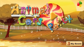 Animal Cars Party Free: Fun Games for Preschool Kids screenshot