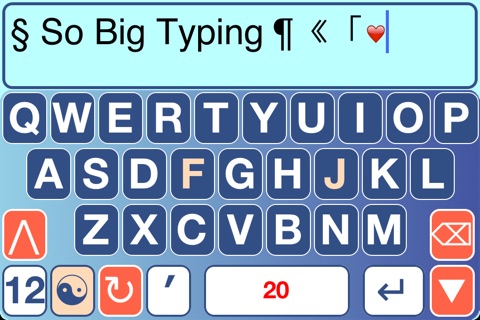 SoBigTyping FREE - XLarge Keyboard screenshot 2