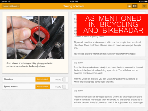 Screenshot #5 pour Bike Doctor - Easy bike repair and maintenance