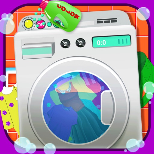 Laundry Girls Washing Clothes- Clean the Dirt to Help Your Mom iOS App