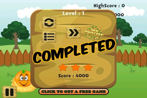 Orange Falling Blitz - Don't Drop The Fruit Survival Game screenshot 2