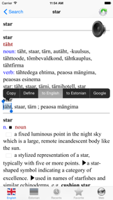 English Estonian best dictionary translate - Inglise Eesti parim sõnastik tõlge screenshot