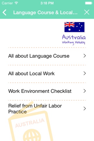 Australia Working Holiday Note screenshot 3