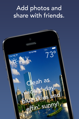 Wicked Weathah - Authentic Boston Weather & Effing Funny Conditions screenshot 2