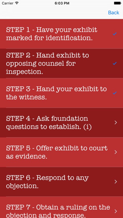 Courtroom Evidence