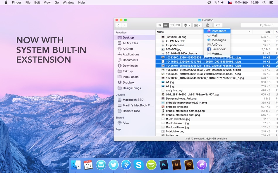 #5. Instashare - Transfer files (macOS) 由: Lukas Foldyna