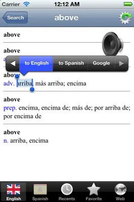 Game screenshot Spanish English best dictionary hack