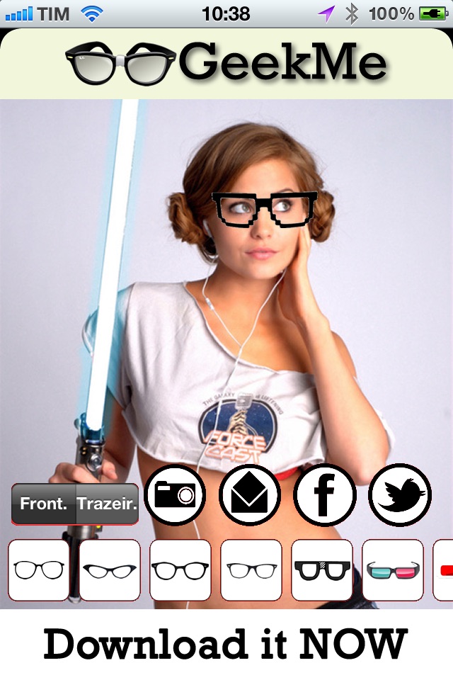 Geek Me - Geekfy yourself! Augmented Reality to add funny Geek Glasses screenshot 4
