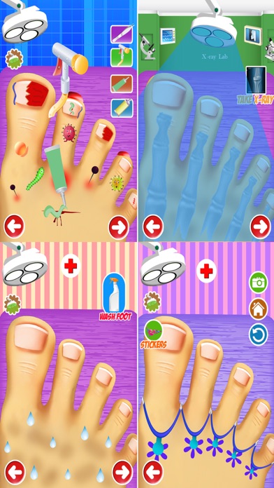 Screenshot #2 pour Crazy Little Monster Toe Nails médecin de chirurgie virtuel - jeu gratuit Fun Kids Hospital