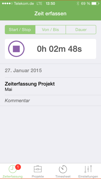 How to cancel & delete Zeiterfassung Freelance.de from iphone & ipad 3