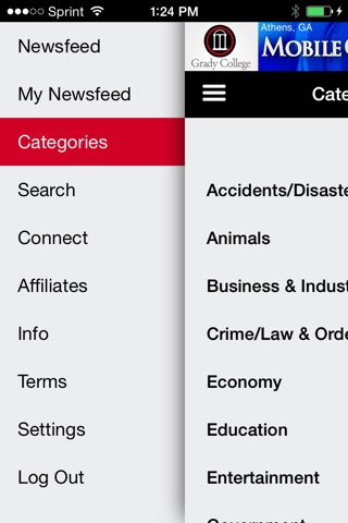 Grady College Mobile Generated News® screenshot 2
