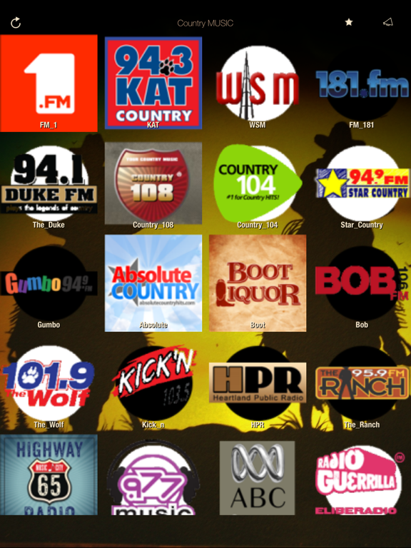 Screenshot #4 pour Country & Western MUSIC Online Radio