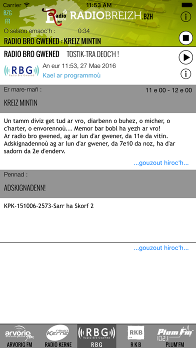 Screenshot #2 pour iBZH - RadioBreizh