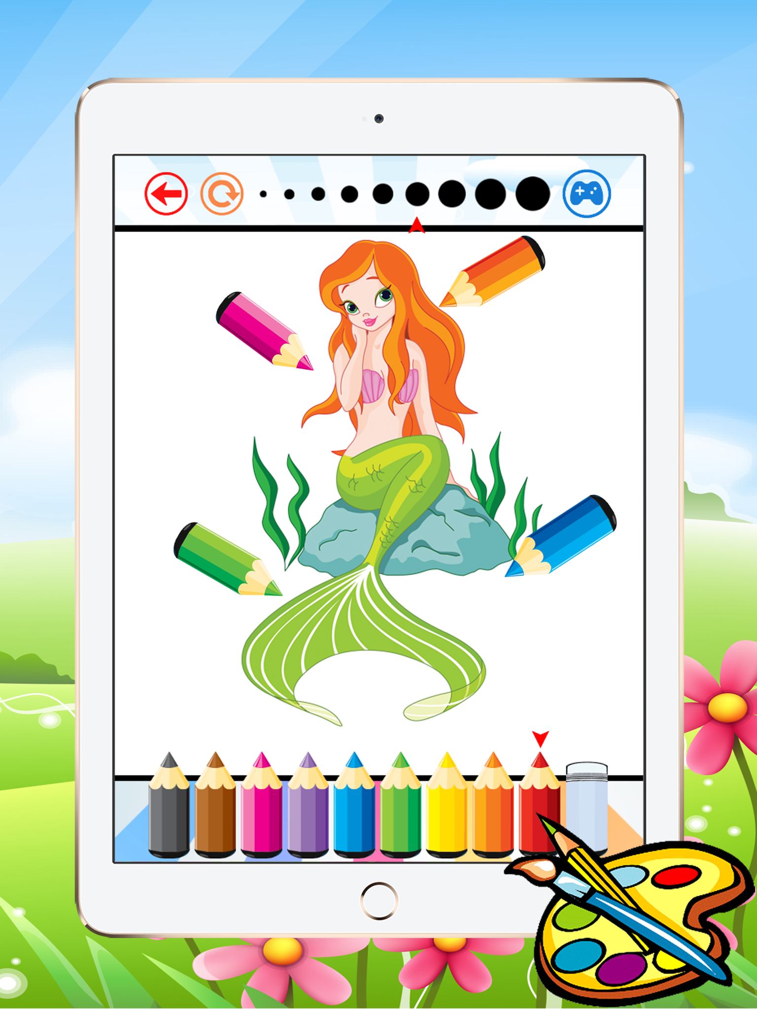 Princess & Mermaid Coloring Book - All In 1 Sea Drawing screenshot 7