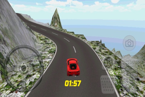 kırmızı spor araba drift oyunu screenshot 2