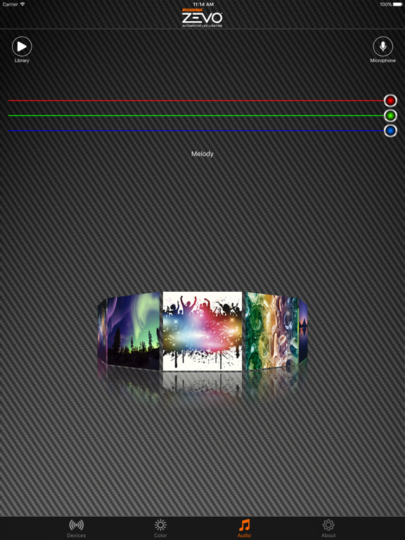 ZEVO iPad screenshot