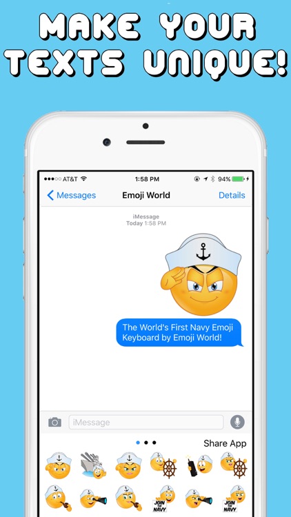 Navy Emojis Keyboard Memorial Day Edition by Emoji World screenshot-3