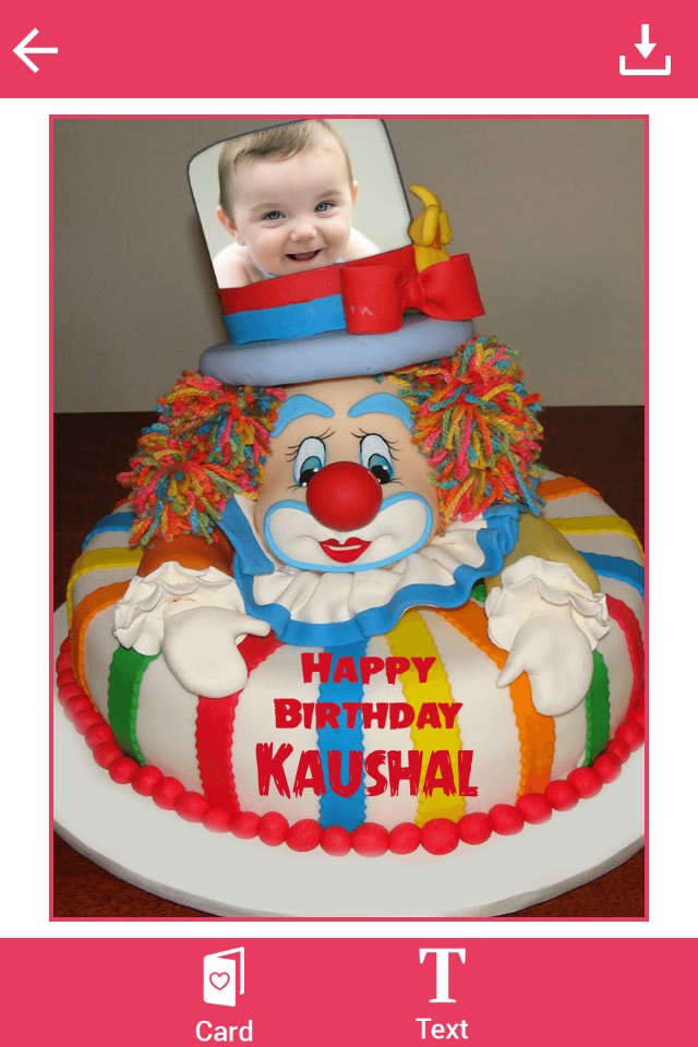 Name and Photo on Birthday Cake screenshot 2