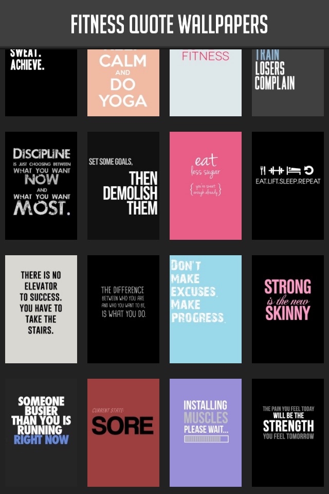 Fitness Quote Wallpapers screenshot 2