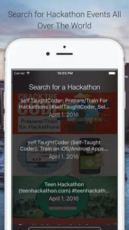 Game screenshot Hackathons - Search Local and Global Hackathons apk