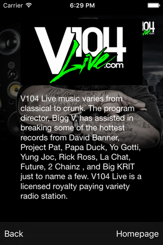 Bigg V Radio - V104 Live screenshot 3