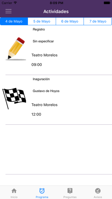 Inncosys Congresos iPhone screenshot