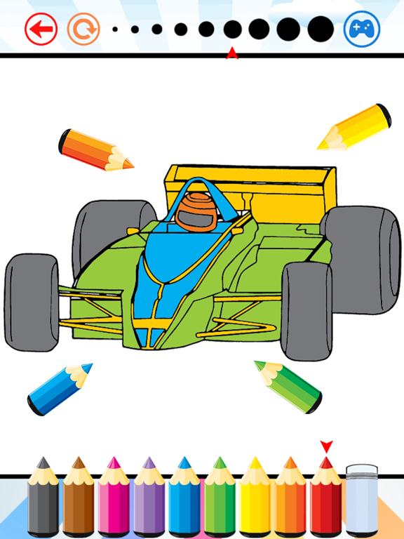 赛车运动图画书 - 绘画车辆游戏高清，都在1系列免费为儿童のおすすめ画像4